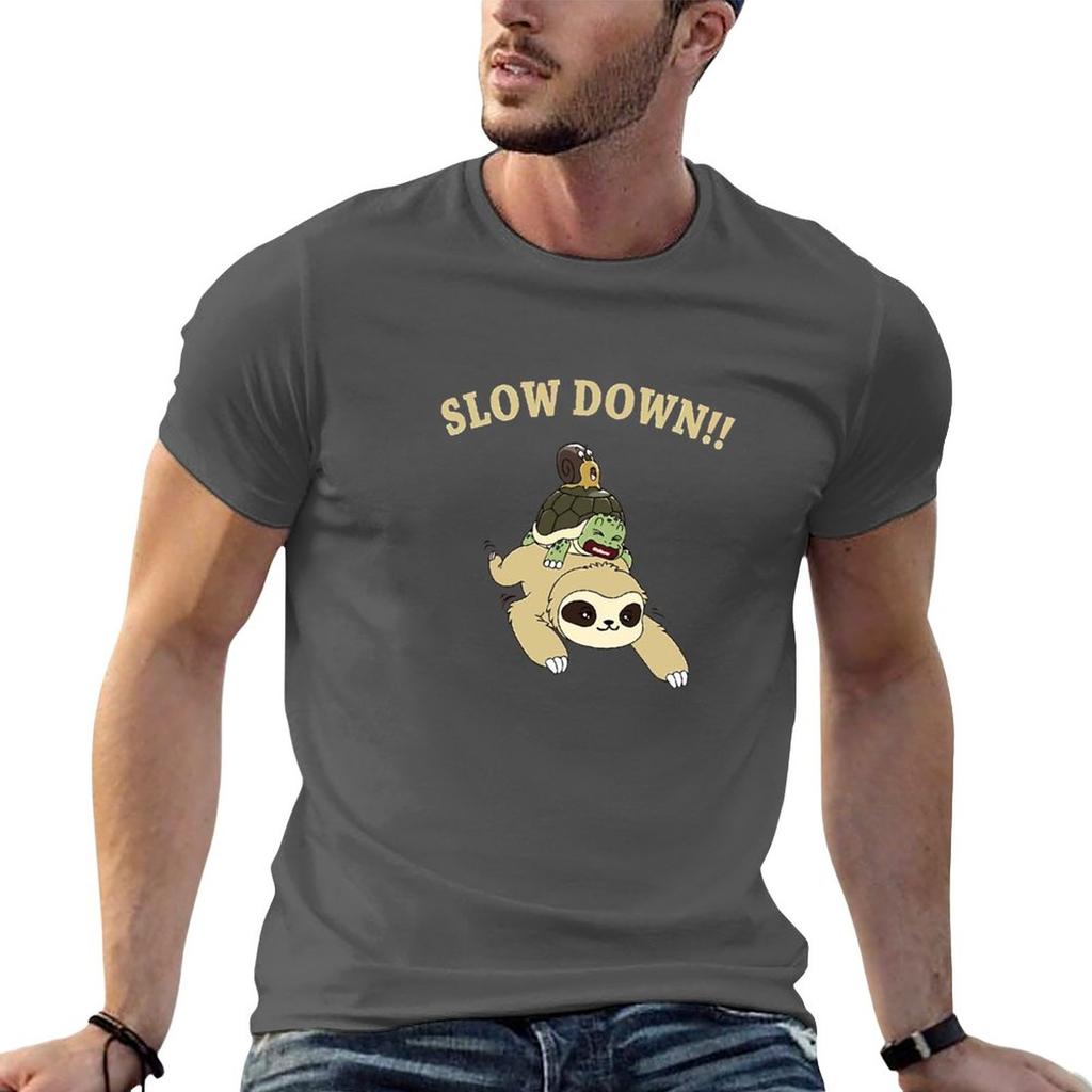 Slow Down TShirt tshirts man heavyweight t shirts oversized t shirts designer t shirt men