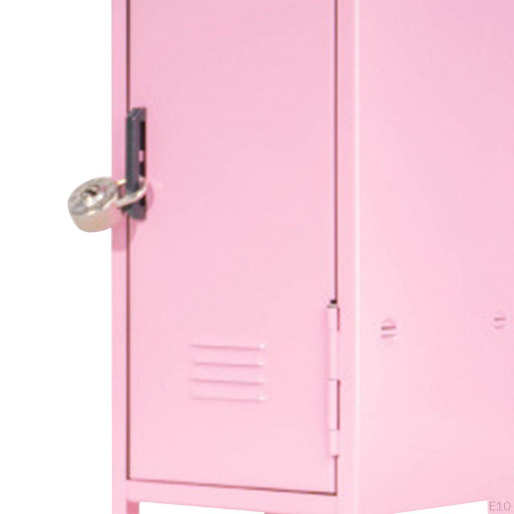 Box with Lock for Girls, Decorative Desktop Cabinet, Storage Organizer Jewelry, Toys,