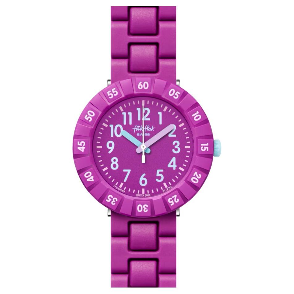 SWATCH Unisex 35mm Purple Watch ZFCSP089 ZFCSP089 Purple Watch Dial