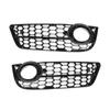 One Pair Honeycomb Front Standard Bumper Fog Light Grille Cover Replacement for A5 2008-2011