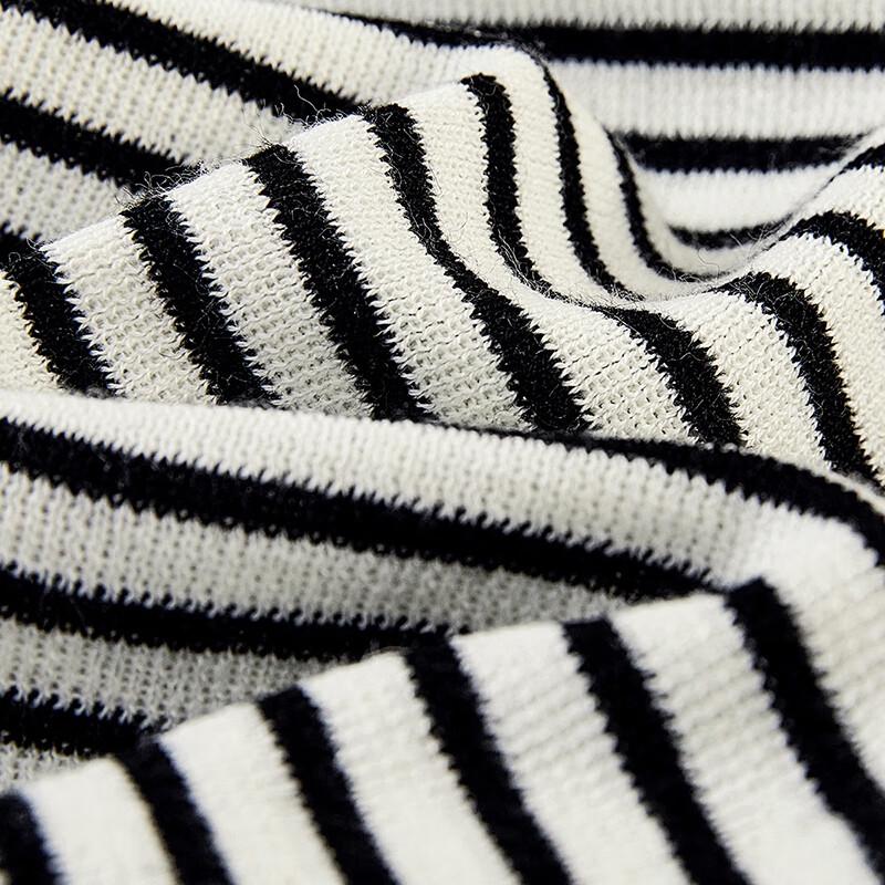 Women's Striped Color-block Knit Short Sleeve Top
