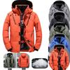Men Down Jacket -20 Degree Winter Parkas Male White Duck Down Jacket Hooded Outdoor Thick Warm Padded Snow Coat Oversized M-4XL