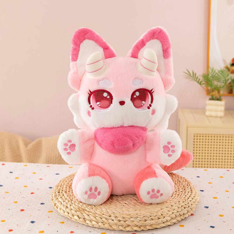 

Cute Demon Fantasy Fox Plush Toy Adorable Cartoon Girl Bedtime Pal Birthday Gift 30cm