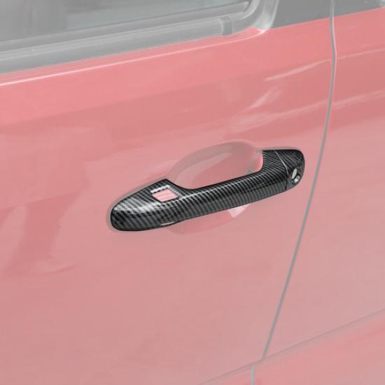 For Toyota Tacoma 2016- Carbon Fiber Side Smart Key Door Handle Covers Trims