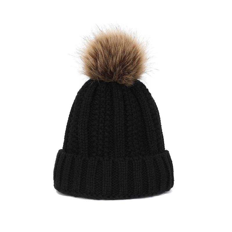 Winter Korean Style Wool Wig Hat: Warm Fleece-Lined, Thickened, Versatile, Knitted Hat