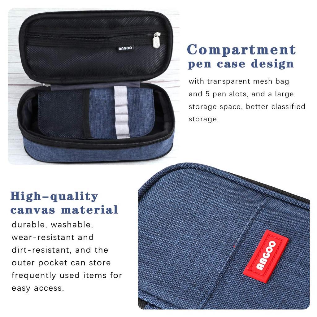 iSuperb Pen Pen Pencil Pencil Large Pencil Side High School Storage Business Elementary School High School College Junior High School Simple Case,