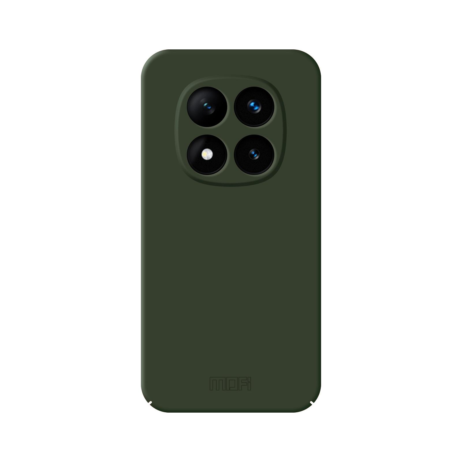 

For Xiaomi Redmi Note 14 Pro+ 5G MOFI JK Qin Series Skin-Touch Matte Phone Case Acrylic+TPU Shockproof Cover Green