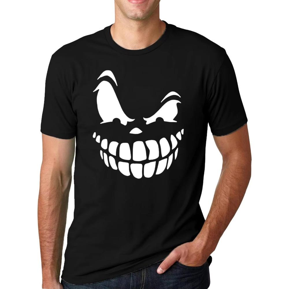 Halloween Pumpkin Shirt for Men Hocus Shirts Pumpkin Face Tshirt Funny Tee Tops Printed Men's T-shirt Men Clothing