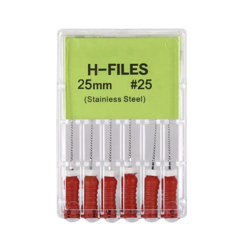 High Quality Dental H- Files Stainless Steel Hand Use Root Canal H File Endodontic Treatment File for Dentistry Instrument