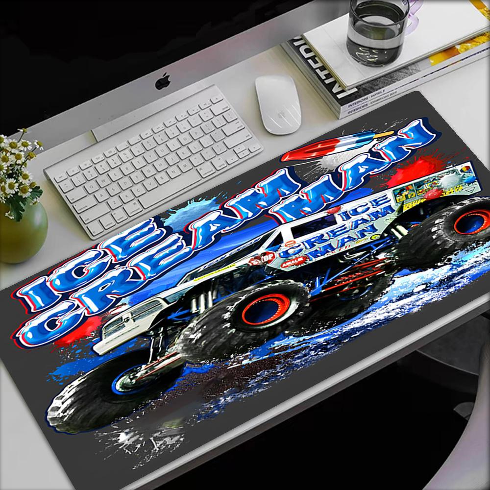Tappetino Mouse Tema Camion, Base in Gomma Antiscivolo, Multifunzionale per Ufficio e Casa, Perfetto per la Personalizzazione dello Spazio di Lavoro.