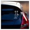 PacuM Accident Hit/Kill Count Funny Bumper Sticker Car Decal Car