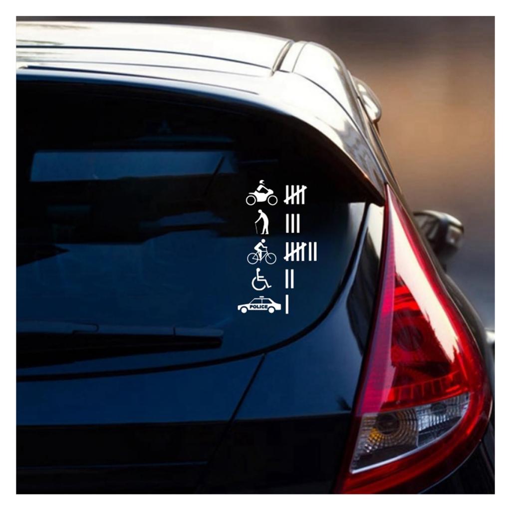 PacuM Accident Hit/Kill Count Funny Bumper Sticker Car Decal Car