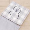 Senko Miffy Check Line Paper Holder Character Miffy 15cm Cover, Gray, Animal, 66987, Width Approx.