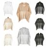Fashionable Solid Color Swimwear Outerwear See Through Breathable Fabric Beach Top Versatile Lightweight Smock Wedding Occasion