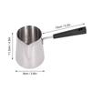 Glossy Surface Butter Warmer Stainless Steel Turkish Tea Pot Turkish Coffee Pot  Coffee Making