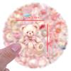10/30/60pcs Cute Pink Coquette Art Stickers Kawaii Cartoon Decals DIY Water Bottle Notebook Fridge Aesthetics Graffiti Sticker