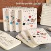 Creative Mini Binder Student Pocket Book: Double-Sided, Thick Lined Notebook, Cute Design