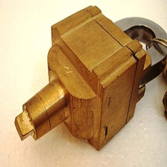 Key Master Padlock Brass Finish