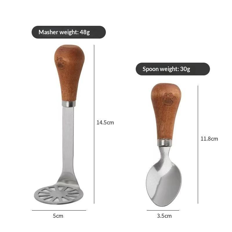 Stainless Steel Cheese Tool With Comfortable Wooden Handle Rust Resistant For Home Kitchen Party