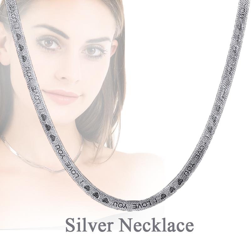 Pure Titanium Necklace Anti-allergy Necklace 6.8mm Wide Ti O Shaped