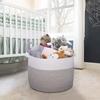 Cotton Rope Woven Basket - Foldable Wardrobe & Shelf Storage for Sundries