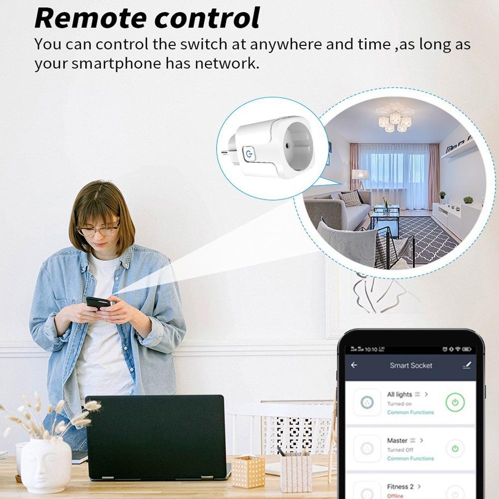 HomeKit Wifi Smart Socket EU Plug Power Monitor Remote Control SmartLife APP Works with HomeKit