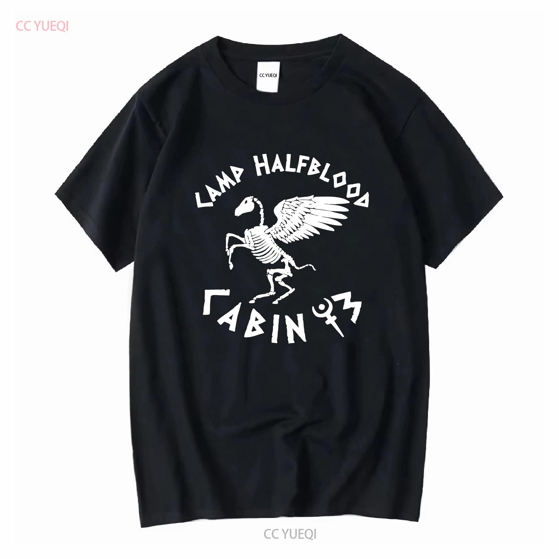 

Camp Halfblood T Shirt Cabin 13 Hades Nico Di Angelo vintage Washed fashion Stretched graphic Breathable Slightly Casual homme 4XL