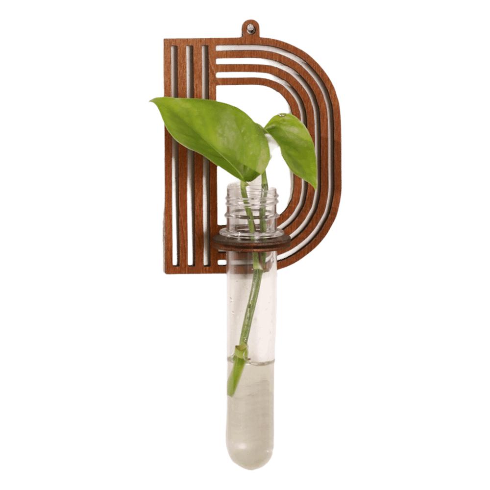 Home Ornaments Hydroponic Planter Shelf Wooden Wall Decoration Wall Mounted Planter Plant Lover