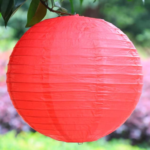 Red Double Happiness Lanterns for Wedding Room and Courtyard Décor