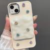 Stylish Colorful Diamond Flip Mirror Folding Phone Case For iPhone 15 14 13 12 11 Pro Max Drop Proof Cartoon Girl Phone Case