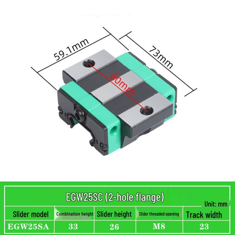 Precision Linear Guide Block Assembly EGH/EGW Series (15-65) CA SC