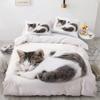 3D Printed Cute Kitten Pet Cat Bedding Set Boys Girls Twin Queen Size Duvet Cover Pillowcase Bed Kids Adult Home Textileextile
