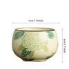 Hand-Painted Hydrangea Teacups Ceramic Master Cup Chinese Kung Fu Gongfu Tea Cup Household Ru Kiln Tasting Teaware Tea Ceremony