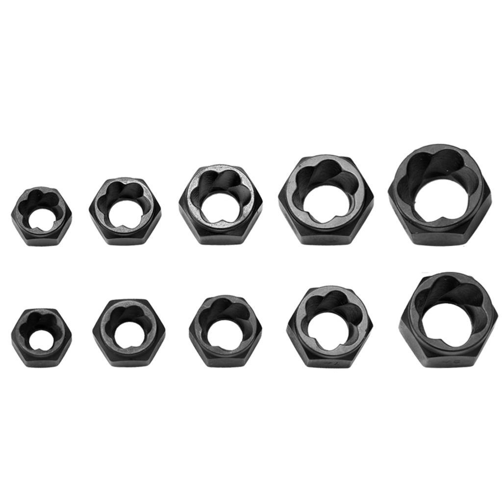 10pcs Damaged   Nut Screw Remover Tool Kit Damaged   Removal Set Damaged   Nut Screw Removal Socket