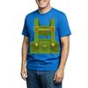 Men's Casual Printed Round Neck Short Sleeve T-Shirt, Lightweight Breathable Tee