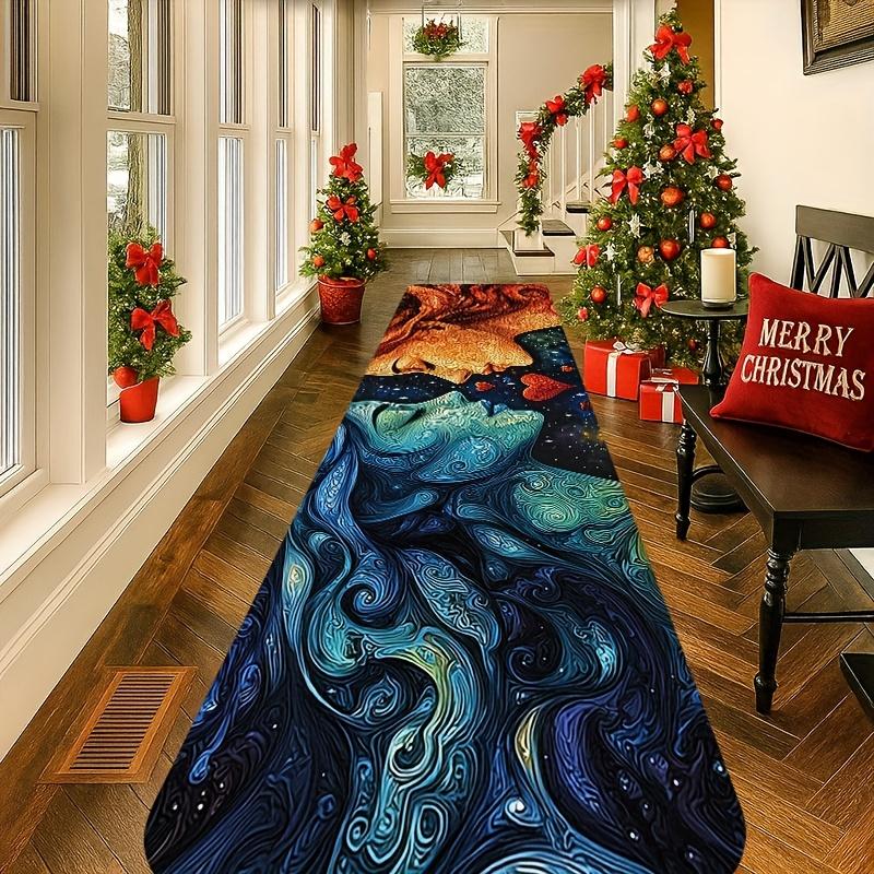 Valentine's Day Carpet Love Couple 2D Doormat Welcome Mat Kitchen Rug Beautiful Rug For Bedroom Carpet For Live Room Home