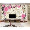 3d Wallpaper European Soft Rose Wall Mural Living Room Bedroom Mural 3d Wallpaper Home Decoration