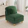 Windsor Sofa without Armrest Chenille with 1 Cushion - Green