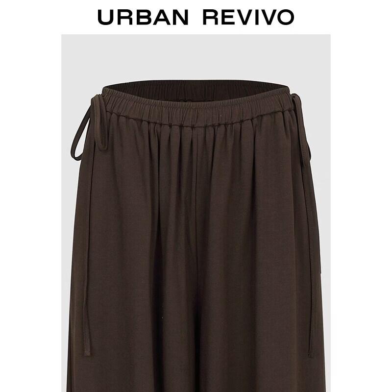 UR2026 Women's Casual Retro Double Tie Jogger Pants