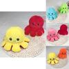 Adorable Double-sided Flip Reversible Octopus Plush Toy For Kids Soft And Cuddly Marine Life Stuffed Animal