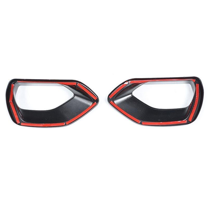 2Pcs Black Front Grille Intake Bezel Cover Trim For 2015- Dodge SRT Scat Pack Daytona Car Accessories