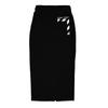 Off White Womens/Ladies Textured Fleece Midi Skirt