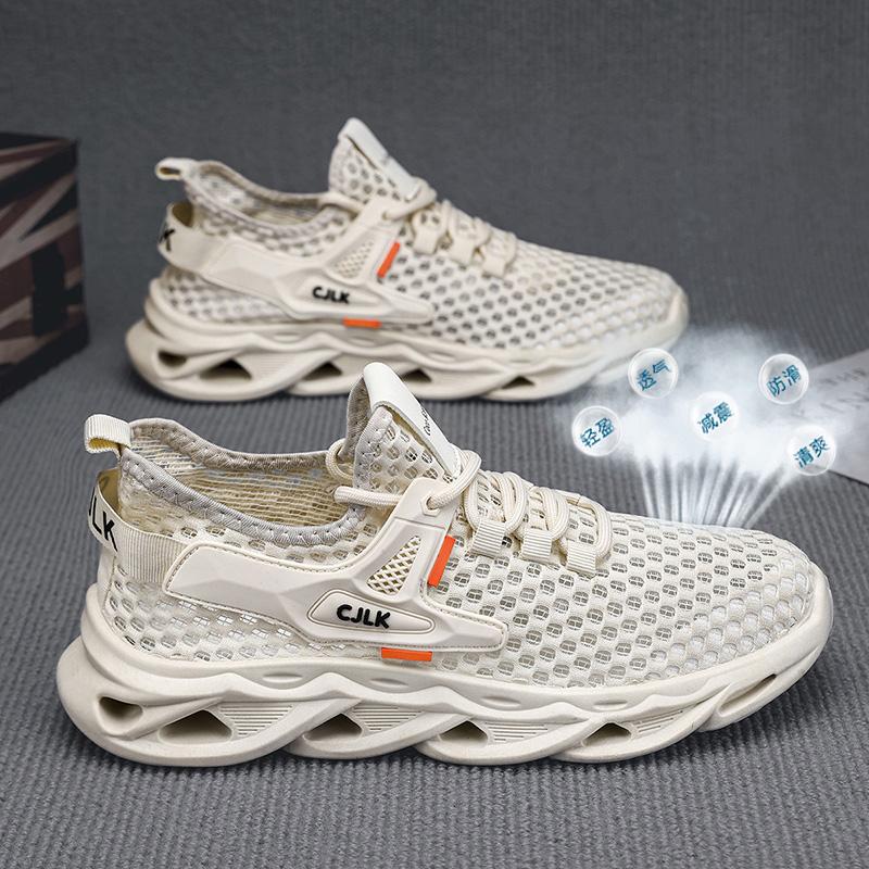 Neue Outdoor-Mode Dämpfende Laufschuhe Herren Atmungsaktive Mesh-Schuhe Leichte Vielseitige Sportschuhe