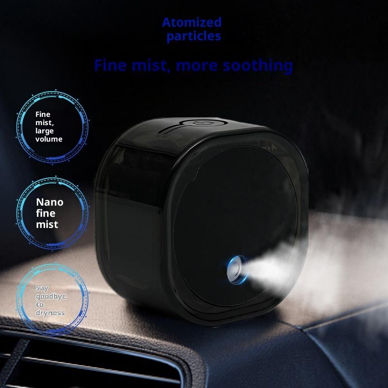 Kaffeebohnen-Zerstäuber zur Reduzierung statischer Aufladung von Kaffeepulver, Elektrischer Nano-Zerstäuber Siebenfarbige Umgebungsbeleuchtung Wiederaufladbarer Sprüher