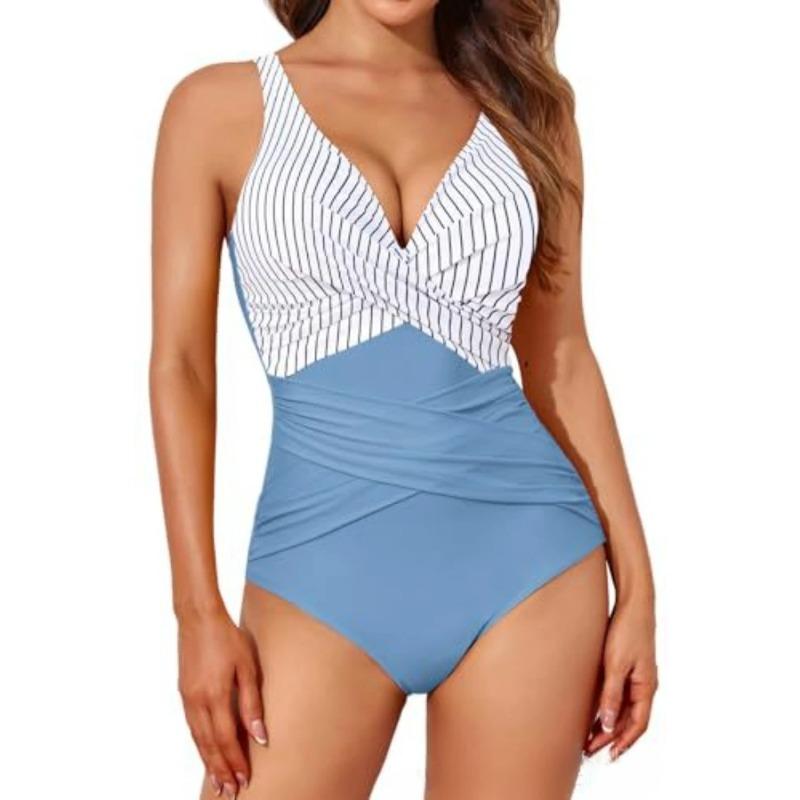 Vintage One Piece Swimsuit Sexy Printed Swimming Suit for Women Summer Monokini Swimwear Bathing Suits Boho Ladies Swimsuits