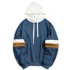Mens Casual Patchwork Slim Fit Hoodie Outwear Blouse Sweatshirt
