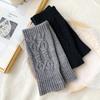 1 Pair Fashion Women Soft Cashmere Fingerless Arm Warm Winter Gloves Hand Long Warmer Mittens