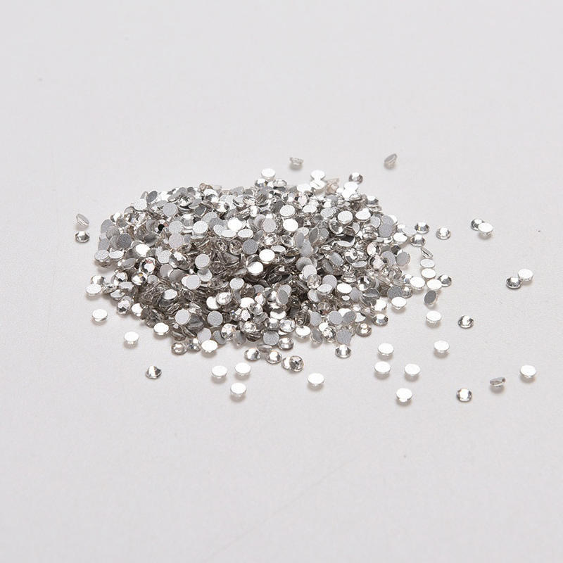 1440 pz ruota di strass per unghie HBG 1.6mm/2mm cristallo trasparente Flatback fai da te strass unghie Art Decor