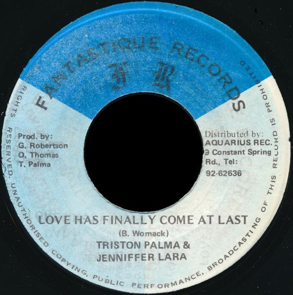 

7inch Record TRISTAN PALMER JENNIFER LARA Love Has Finally Come At Last NONE Fantastique Rec Jamaica Reggae Ska Dub Used