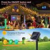 1PC LED Solar Icicle String Lights 7M/23ft Waterproof Curtain Light For Balcony Patio Yard Garden Party Outdoor Christmas Decor